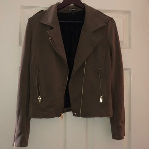 Olive green military jacket